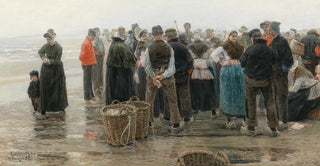 Leopold von Kalckreuth the Younger - A Gathering of Fishermen.webp