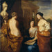 "Les Arts autour du buste de la reine Kristina de Suède" - David Klöcker Ehrenstrahl — esillä sisätilassa