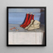 Les Bottes de Miss Simpson - William Nicholson — kehystetty taideteos seinällä