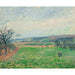 Maalauksen jäljennös Les Coteaux de Gisors, Temps Gris - Camille Pissarro