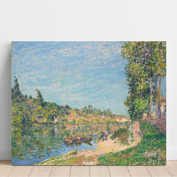 Maalauksen jäljennös Les Coteaux de La Celle, Après Saint-Mammès - Alfred Sisley