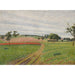 Maalauksen jäljennös Les Coteaux de Thierceville, Temps Gris - Camille Pissarro