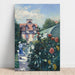 Maalauksen jäljennös Les Dahlias, puutarha Petit Gennevilliersissä - Gustave Caillebotte