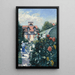 Maalauksen jäljennös Les Dahlias, puutarha Petit Gennevilliersissä - Gustave Caillebotte