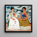Maalauksen jäljennös Les Deux Fridas - Frida Kahlo