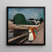 Tytöt sillalla - Edvard Munch — kehystetty taideteos seinällä
