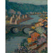 Maalauksen jäljennös Les Maisons Sur La Rivière - Henri Le Sidaner