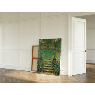 Les Marches du Jardin, Gerberoy - Henri Le Sidaner | Reproduction Tableau Décoration murale affiche copie