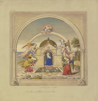 Les anges portent la maison de la Sainte Famille de Nazareth à Loreto - Ludwig Sigismund Ruhl