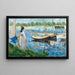 Maalauksen jäljennös Seine-joen rannoilta Argenteuilissa - Edouard Manet