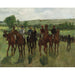 Maalauksen jäljennös Ritarit - Edgar Degas