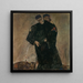 Les ermites - Egon Schiele — kehystetty taideteos seinällä
