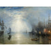 Maalauksen jäljennös Les haleurs chargeant du charbon au clair de lune - Joseph Mallord William Turner