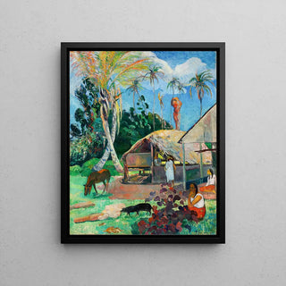 Reproduction tableau | Les cochons noirs - Paul Gauguin | Poster - Toile - Aluminium