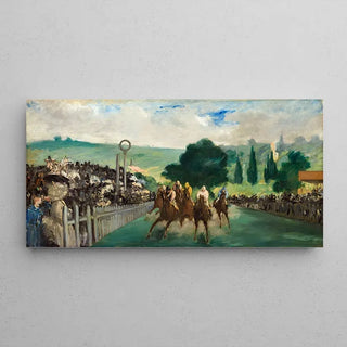 Reproduction tableau | Les Courses à Longchamp - Edouard Manet | Poster - Toile - Aluminium