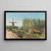 Hollannin kanavamaalaus - Lesser Ury — kehystetty taideteos seinällä
