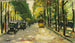 Aurinkoinen Berliinin katu maalaus - Lesser Ury — näkymä teoksesta