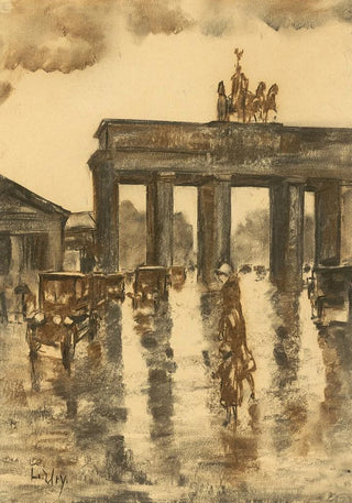 Lesser Ury - Blick auf das Brandenburger Tor.webp