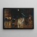 Rue pluvieuse - Lesser Ury — kehystetty taideteos seinällä