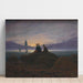Maalauksen jäljennös Kuunlasku merellä - Caspar David Friedrich