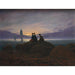 Maalauksen jäljennös Kuunlasku merellä - Caspar David Friedrich