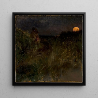 Lever de lune sur les dunes - Eilif Peterssen