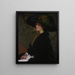 Le chapeau vert - Lilla Cabot Perry — kehystetty taideteos seinällä