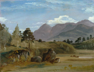 vuoristomaisemasta, todennäköisesti Lake Districtissä - Lionel Constable — näkymä teoksesta