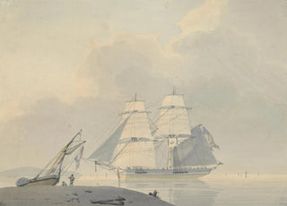 Lodewijk Gilles Haccou - Zeilschip in stil water.webp