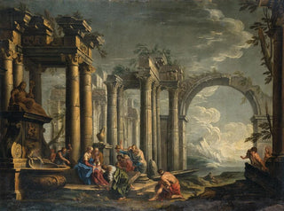 Lombard School - The Adoration of the Magi in a landscape with ruins.webp