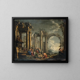 Lombard School - The Adoration of the Magi in a landscape with ruins.webp
