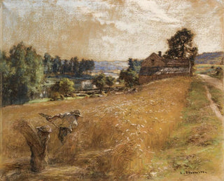 La Fenaison - Léon Augustin Lhermitte — näkymä teoksesta