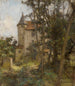 Les abords d'un château gothique - Léon Augustin Lhermitte — näkymä teoksesta