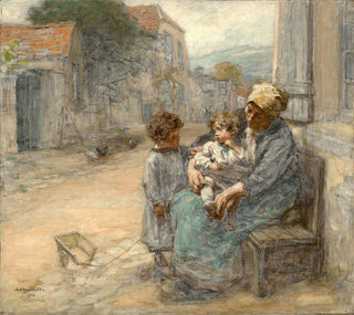 Lon Augustin Lhermitte - The sisters.webp