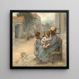 Lon Augustin Lhermitte - The sisters.webp