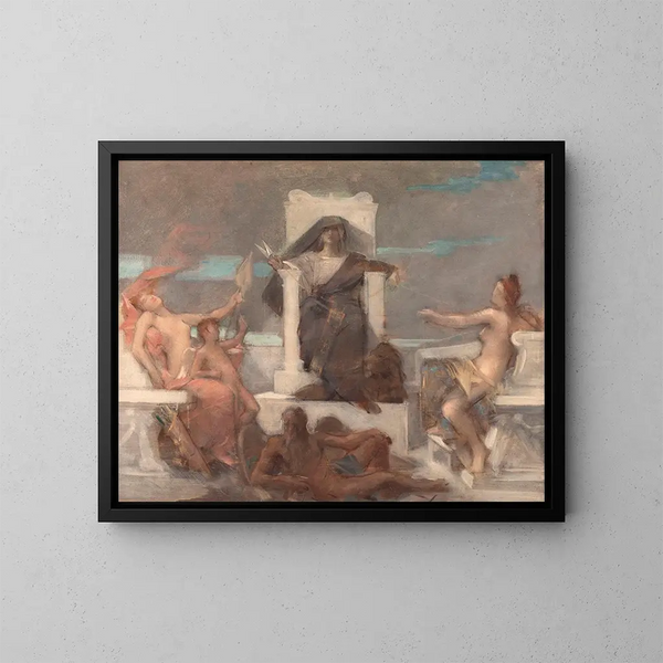 Le Destin - Léon François Comerre — kehystetty taideteos seinällä