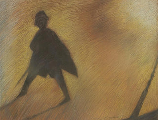 La fin d'une belle journée Figure en contre-jour - Léon Spilliaert — näkymä teoksesta