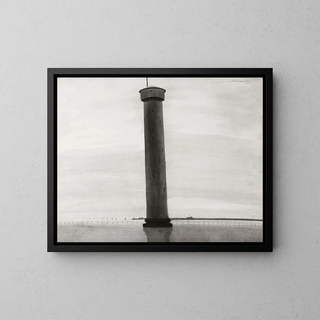Le phare aux signaux - Léon Spilliaert — kehystetty taideteos seinällä