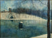 Le parc Léopold d'Ostende avec l'étang et le Trinkhall sous la neige - Léon Spilliaert — näkymä teoksesta