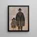 Léon Spilliaert et Madeleine en promenade à Ostende - Léon Spilliaert — kehystetty taideteos seinällä