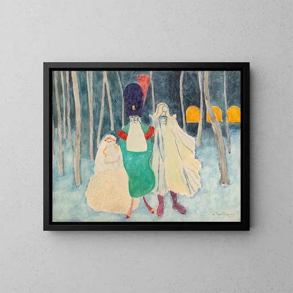 Mascarade Léopold II, Napoléon et la bouquetière - Léon Spilliaert — kehystetty taideteos seinällä