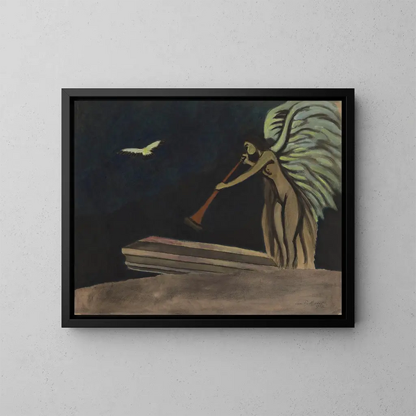 Ylösnousemus - Léon Spilliaert — kehystetty taideteos seinällä