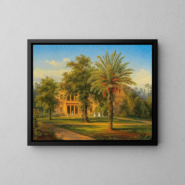 Roomasta, näkymä Villa Torlonia - Longin Christianowitsch Fricke — kehystetty taideteos seinällä