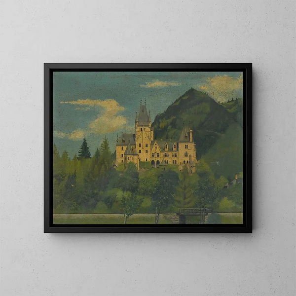 Château de Fischhorn près de Zell am See - Lorenz Duregger — kehystetty taideteos seinällä