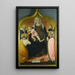 Vierge et Enfant avec les Saints Antoine Abbé Marc Séverin et Sébastien - Lorenzo da Sanseverino — kehystetty taideteos seinällä