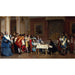 Maalauksen jäljennös Louis XIV ja Molière - Jean-Léon Gerôme