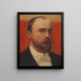 Autoportrait - Louis-Julien Brouillon — kehystetty taideteos seinällä