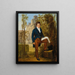 Portrait De Nicolas Pierre Tiolier 1784-1843 Debout Dans Les Jardins De La Villa Médicis - Louis-Vincent-Léon Pallière — kehystetty taideteos seinällä