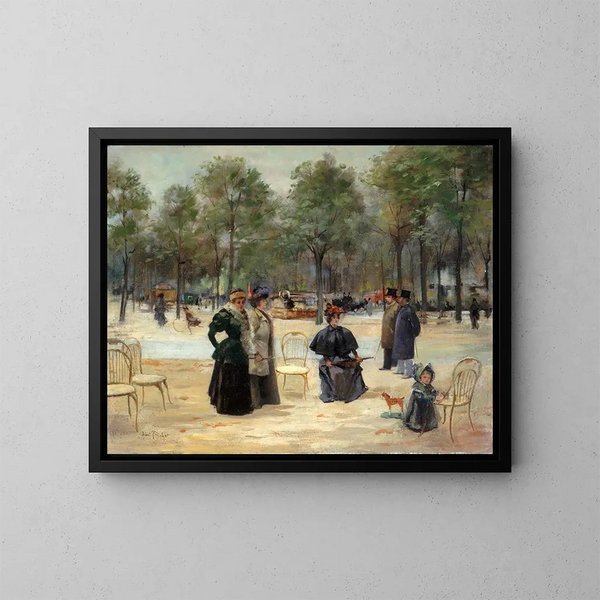 Champs-Élysées - Louis Abel-Truchet — kehystetty taideteos seinällä