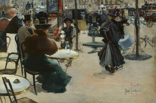 Louis AbelTruchet - Scne de rue dit aussi Terrasse dun caf.webp